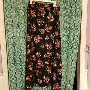 Printed Maxi Skort